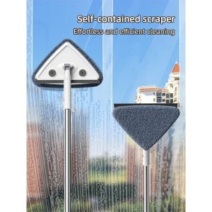 Mopa Triangular Telescópica Limpa Vidros