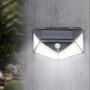 Aplique Solar Triangular 114 LEDs