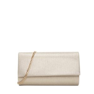 Clutch Cinza Arredondada